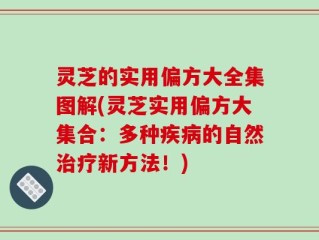灵芝的实用偏方大全集图解(灵芝实用偏方大集合：多种疾病的自然治疗新方法！)