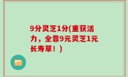 9分灵芝1分(重获活力，全靠9元灵芝1元长寿草！)
