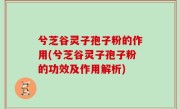 兮芝谷灵子孢子粉的作用(兮芝谷灵子孢子粉的功效及作用解析)