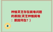 种植灵芝存在困难问题的原因(灵芝种植困难：原因何在？)