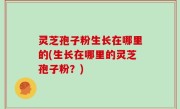 灵芝孢子粉生长在哪里的(生长在哪里的灵芝孢子粉？)