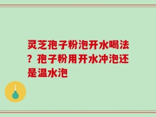 灵芝孢子粉泡开水喝法？孢子粉用开水冲泡还是温水泡