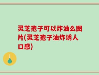 灵芝孢子可以炸油么图片(灵芝孢子油炸诱人口感)