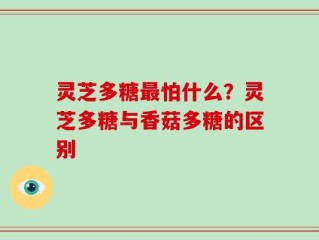 灵芝多糖最怕什么？灵芝多糖与香菇多糖的区别