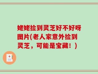 姥姥捡到灵芝好不好呀图片(老人家意外捡到灵芝，可能是宝藏！)