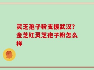 灵芝孢子粉支援武汉？金芝红灵芝孢子粉怎么样