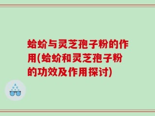 蛤蚧与灵芝孢子粉的作用(蛤蚧和灵芝孢子粉的功效及作用探讨)