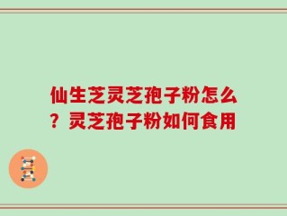 仙生芝灵芝孢子粉怎么？灵芝孢子粉如何食用