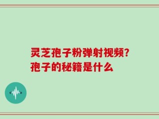 灵芝孢子粉弹射视频？孢子的秘籍是什么