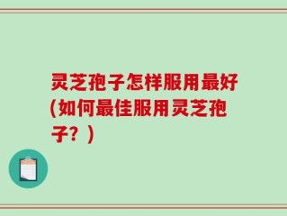 灵芝孢子怎样服用最好(如何最佳服用灵芝孢子？)