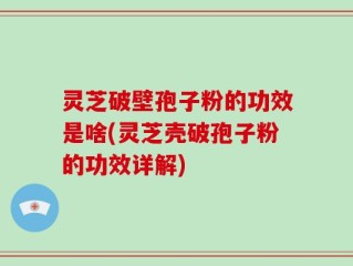灵芝破壁孢子粉的功效是啥(灵芝壳破孢子粉的功效详解)