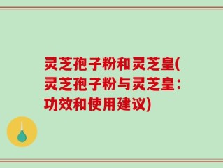 灵芝孢子粉和灵芝皇(灵芝孢子粉与灵芝皇：功效和使用建议)