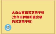 太白山富硒灵芝孢子粉(太白山种植的富含硒的灵芝孢子粉)