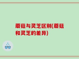 蘑菇与灵芝区别(蘑菇和灵芝的差异)