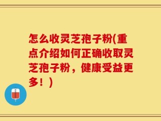 怎么收灵芝孢子粉(重点介绍如何正确收取灵芝孢子粉，健康受益更多！)