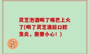 灵芝泡酒喝了嘴巴上火了(喝了灵芝酒后口腔发炎，需要小心！)