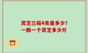 灵芝三萜4克是多少？一般一个灵芝多少斤