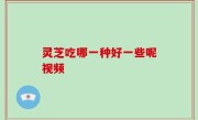 灵芝吃哪一种好一些呢视频