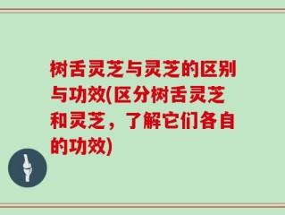 树舌灵芝与灵芝的区别与功效(区分树舌灵芝和灵芝，了解它们各自的功效)