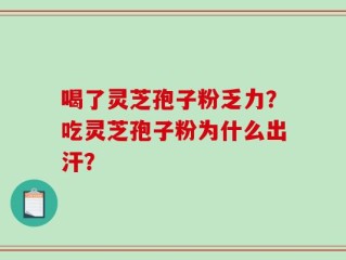 喝了灵芝孢子粉乏力？吃灵芝孢子粉为什么出汗？