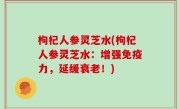 枸杞人参灵芝水(枸杞人参灵芝水：增强免疫力，延缓衰老！)