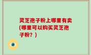 灵芝孢子粉上哪里有卖(哪里可以购买灵芝孢子粉？)