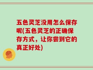 五色灵芝没用怎么保存呢(五色灵芝的正确保存方式，让你尝到它的真正好处)