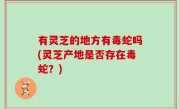 有灵芝的地方有毒蛇吗(灵芝产地是否存在毒蛇？)