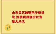 山东灵芝破壁孢子粉批发 优质货源低价批发量大从优