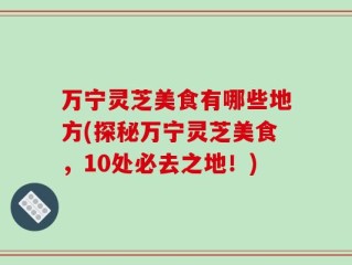 万宁灵芝美食有哪些地方(探秘万宁灵芝美食，10处必去之地！)