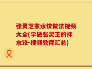 张灵芝煮水饺做法视频大全(学做张灵芝的拌水饺-视频教程汇总)
