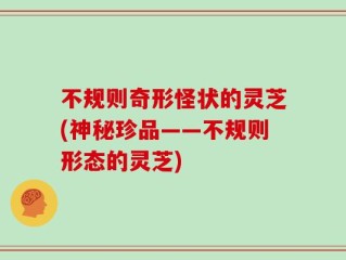不规则奇形怪状的灵芝(神秘珍品——不规则形态的灵芝)