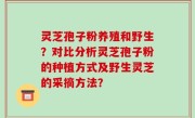 灵芝孢子粉养殖和野生？对比分析灵芝孢子粉的种植方式及野生灵芝的采摘方法？