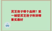 灵芝孢子哪个品牌？紫一破壁灵芝孢子粉到哪里买最好