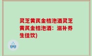 灵芝黄芪金桔泡酒灵芝黄芪金桔泡酒：滋补养生佳饮)