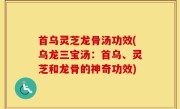 首乌灵芝龙骨汤功效(乌龙三宝汤：首乌、灵芝和龙骨的神奇功效)