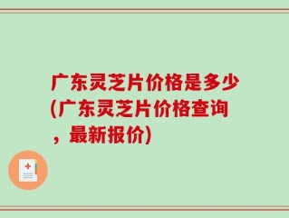 广东灵芝片价格是多少(广东灵芝片价格查询，最新报价)