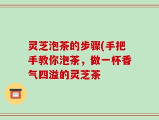 灵芝泡茶的步骤(手把手教你泡茶，做一杯香气四溢的灵芝茶
