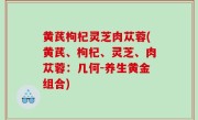 黄芪枸杞灵芝肉苁蓉(黄芪、枸杞、灵芝、肉苁蓉：几何-养生黄金组合)