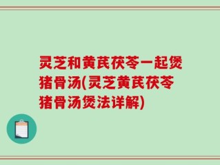 灵芝和黄芪茯苓一起煲猪骨汤(灵芝黄芪茯苓猪骨汤煲法详解)