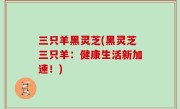 三只羊黑灵芝(黑灵芝三只羊：健康生活新加速！)