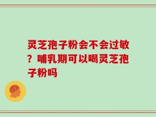 灵芝孢子粉会不会过敏？哺乳期可以喝灵芝孢子粉吗
