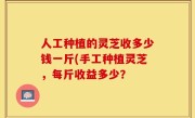 人工种植的灵芝收多少钱一斤(手工种植灵芝，每斤收益多少？