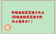 肝吸虫和灵芝孢子大小(肝吸虫和灵芝孢子的大小是多少？)