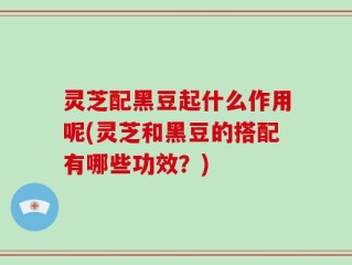 灵芝配黑豆起什么作用呢(灵芝和黑豆的搭配有哪些功效？)