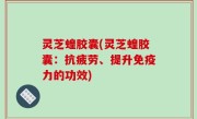 灵芝蝗胶囊(灵芝蝗胶囊：抗疲劳、提升免疫力的功效)