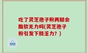 吃了灵芝孢子粉两腿会酸软无力吗(灵芝孢子粉引发下肢乏力？)
