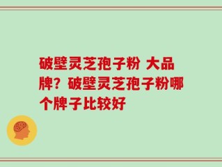破壁灵芝孢子粉 大品牌？破壁灵芝孢子粉哪个牌子比较好