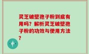 灵芝破壁孢子粉到底有用吗？解析灵芝破壁孢子粉的功效与使用方法？