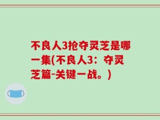 不良人3抢夺灵芝是哪一集(不良人3：夺灵芝篇-关键一战。)